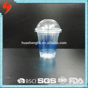Tasse de glace slush en plastique jetable du plastique 360ml avec le couvercle